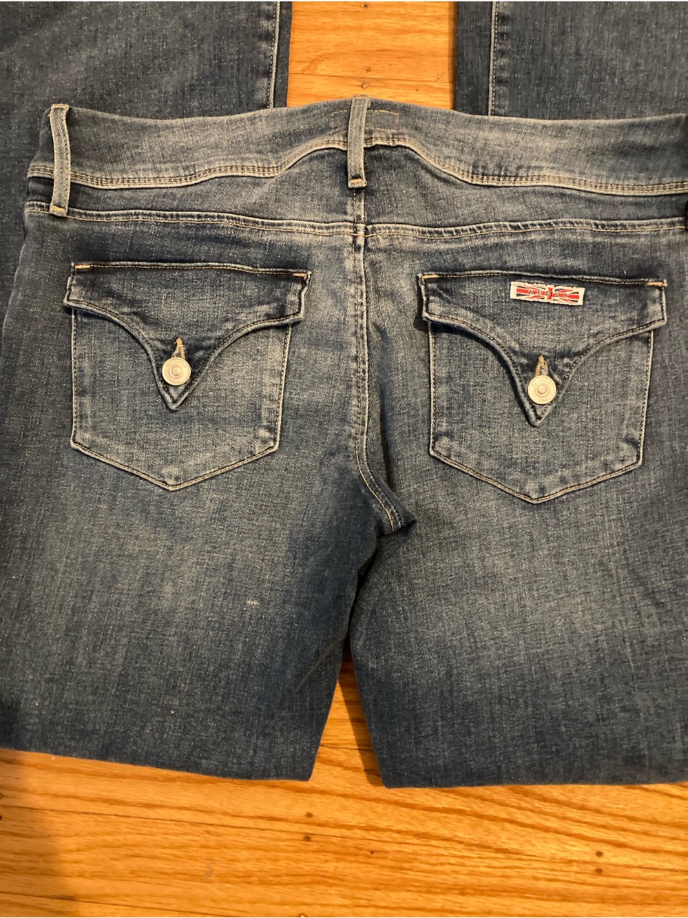 Hudson Women's triangle pockets Blue Boot-Cut Jeans 28
